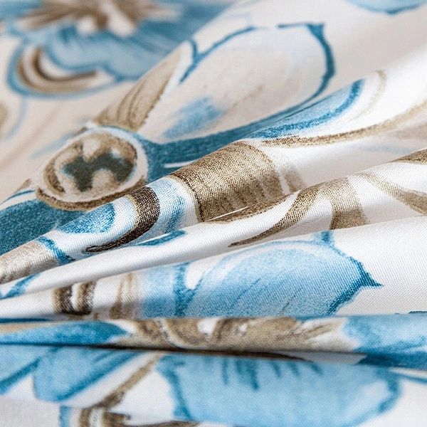 POŚCIEL Maria poszewka 70x80 komplet 140x200/2 części SATYNOWA kwiaty