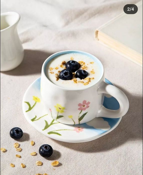 Чашка з блюдцем дике поле