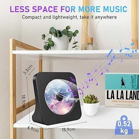 Biurkowy odtwarzacz CD z Bluetooth 5.0