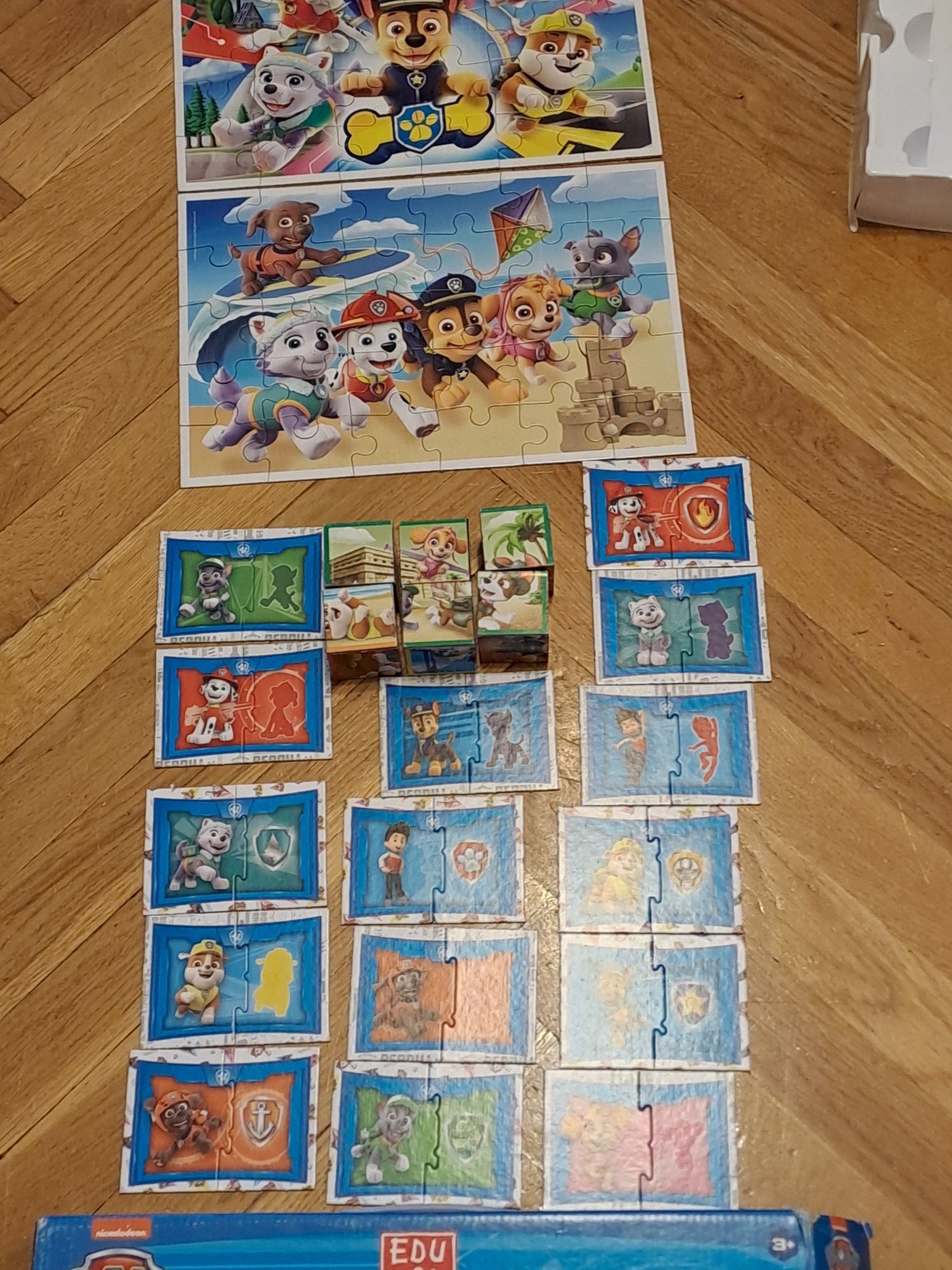 Clementoni Psi patrol 4 w 1 puzzle domino kostki