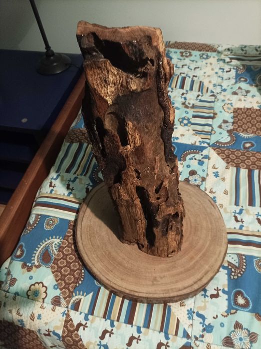 decoração em madeira com led