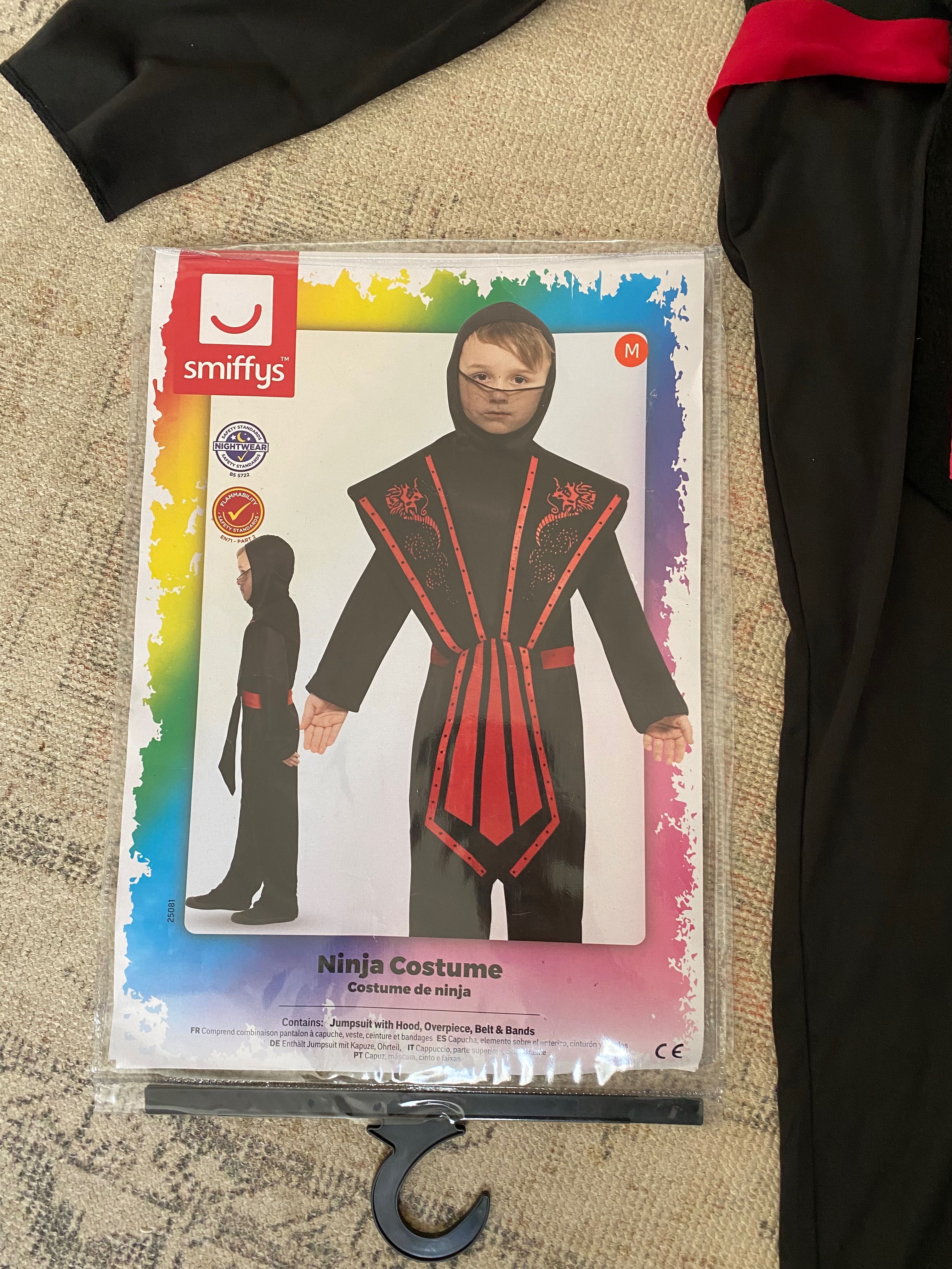 Fato ninja vermelho 7-9A