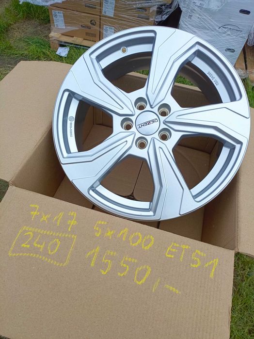 Nowe felgi aluminiowe 7jx17 5x100 et51 Vw skoda Seat Audi Volkswagen