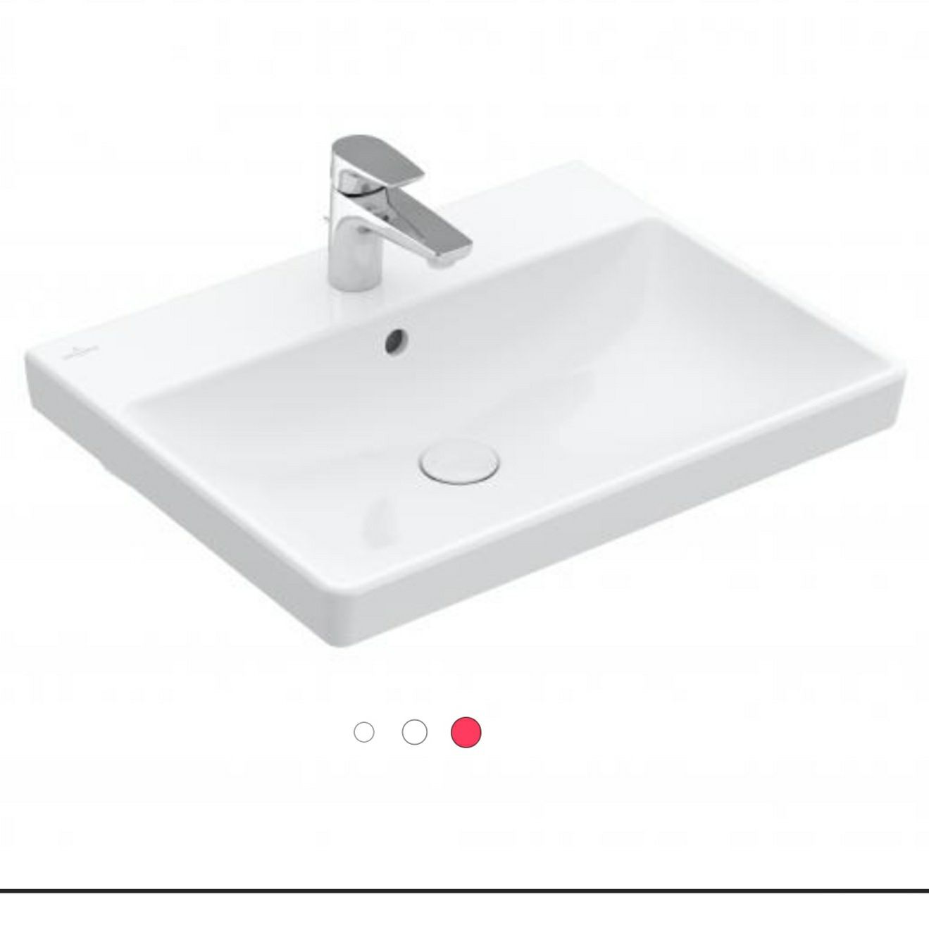 Umywalka AVENTO- Villeroy & Boch z oryginalnym korkiem
