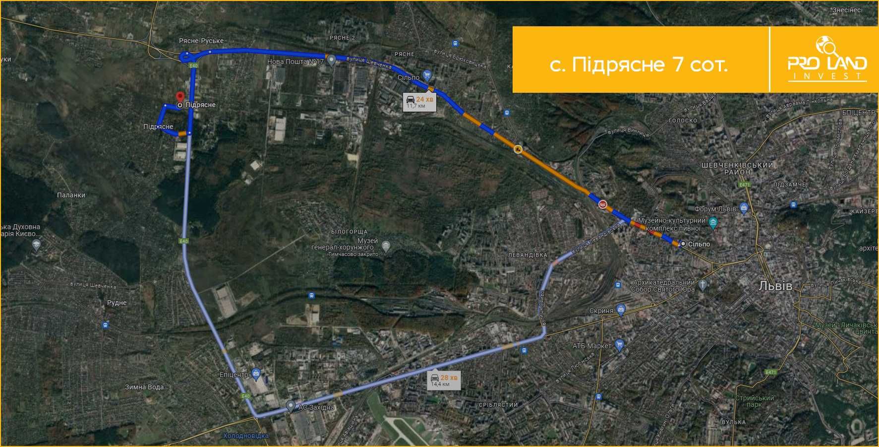 Продаж ділянки в с.Підрясне 7 сот
