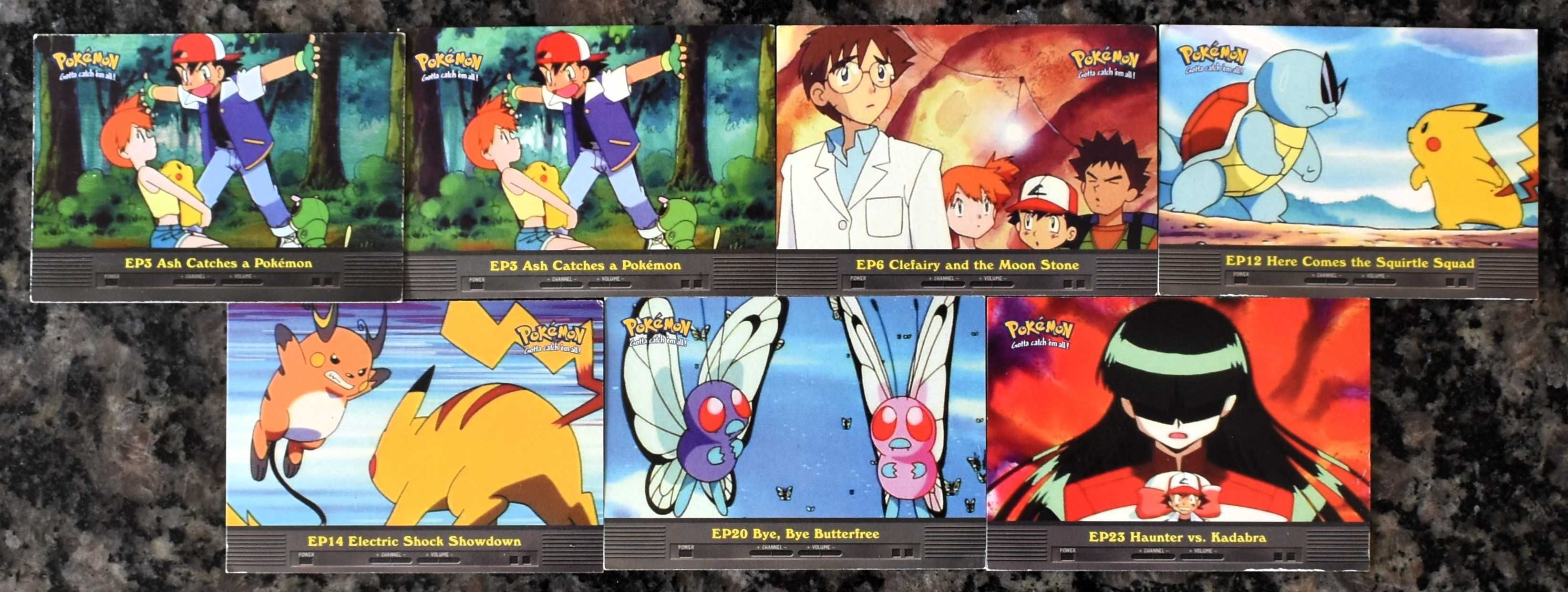 13 Pokemón 2000 Topps TV + 4 Pokemón Lenticular (3D) Kellogg’s
