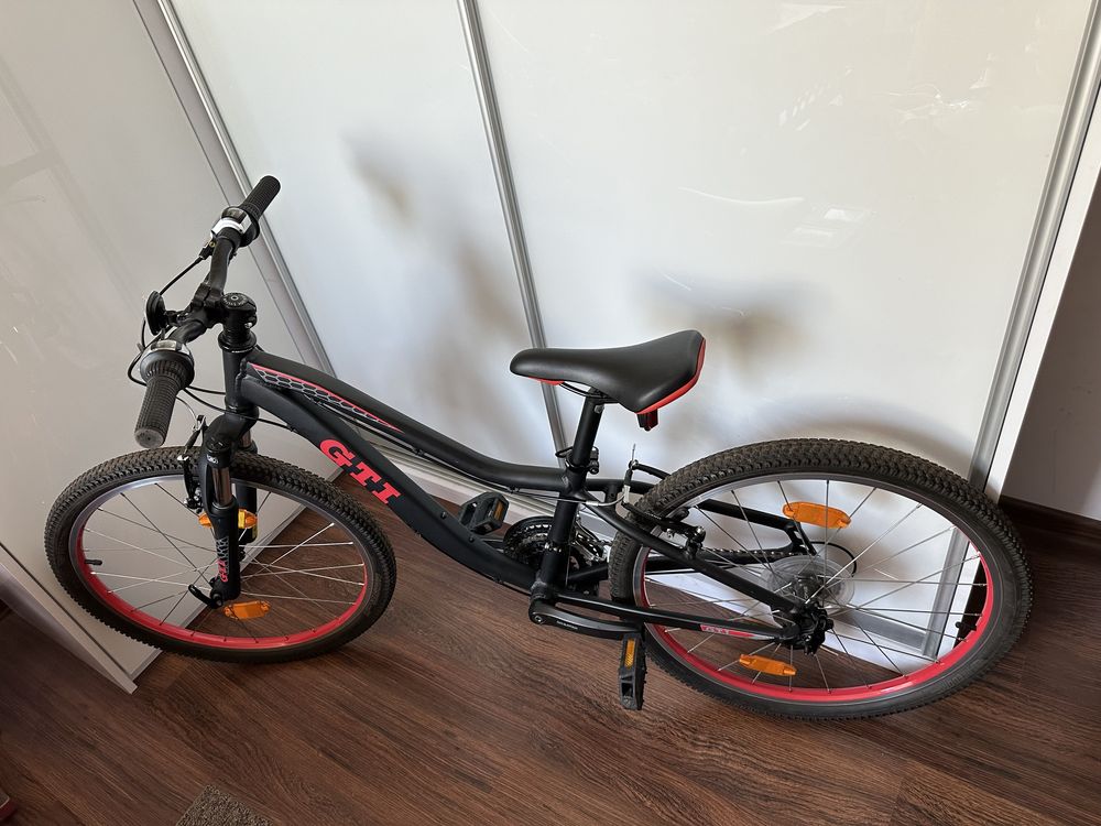 Rower młodzieżowy VW GTI MTB 24”, czarny mat.