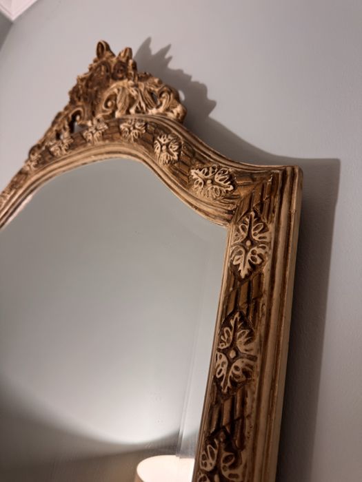 Vintage Espelho Antigo talha trabalhada