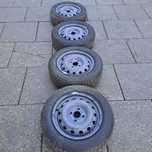 Chevrolet Aveo T250 komplet felg stalowych 4x100 z oponami zima 185/60 R14