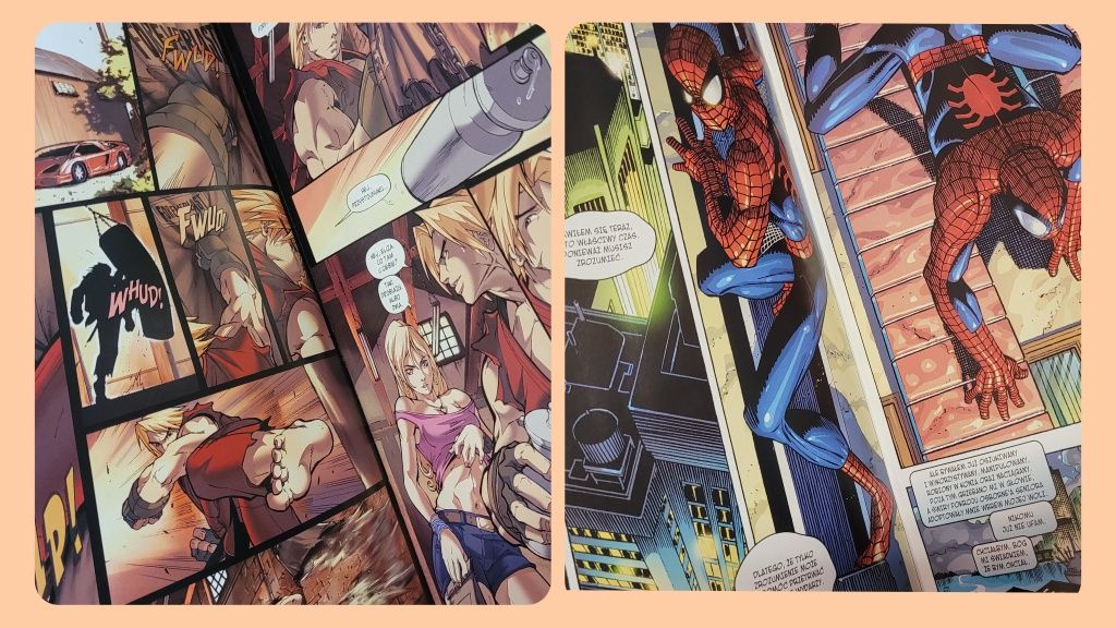Kpl. MARVEL DK Dobry komiks - Street Fighter, Spider-M kolekcjonerskie