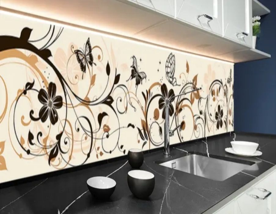 Вінілова наклейка на кухонний фартух