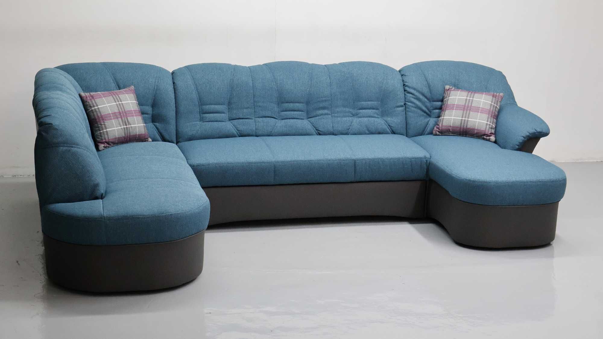 TBR Nowy NIEMIECKI narożnik U funkcja spania, rogówka, kanapa sofa tka