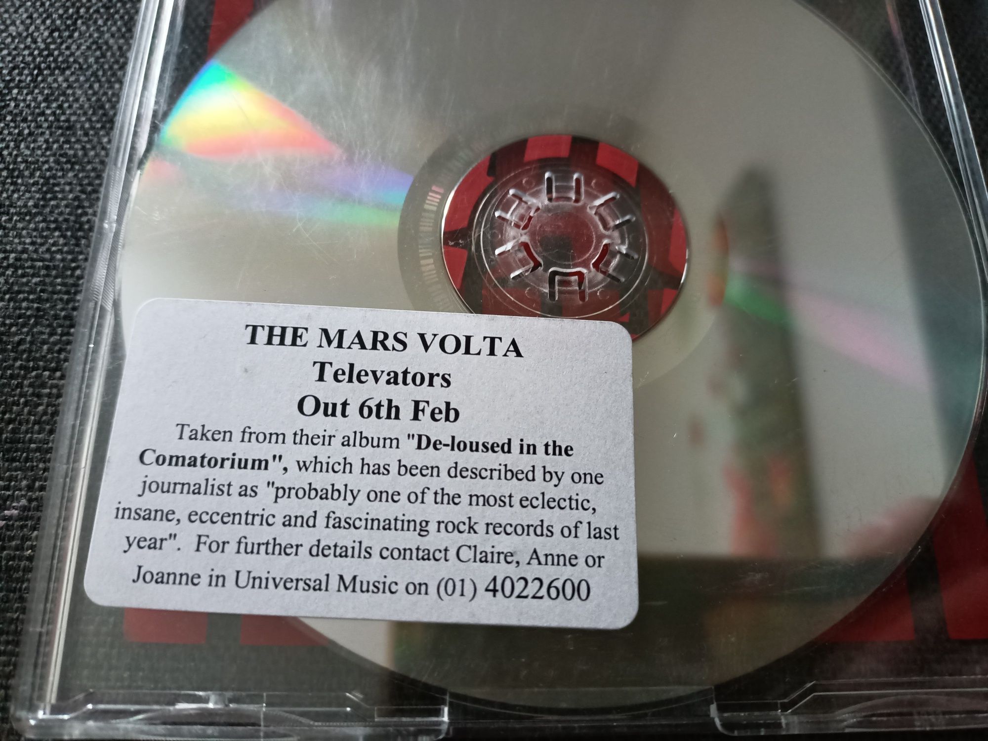 The Mars Volta - Televators (CD, Single, Promo)(vg+) -