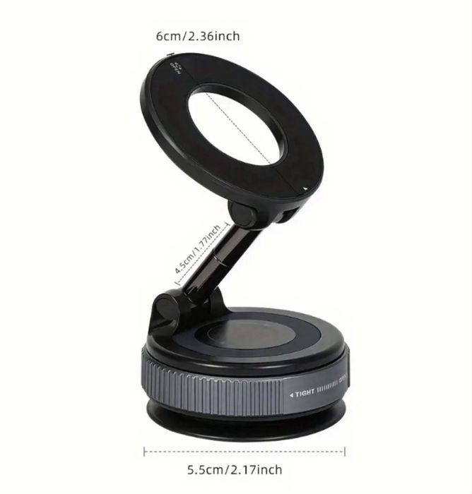 Авто держатель телефона магнитный с вакуумной присоской