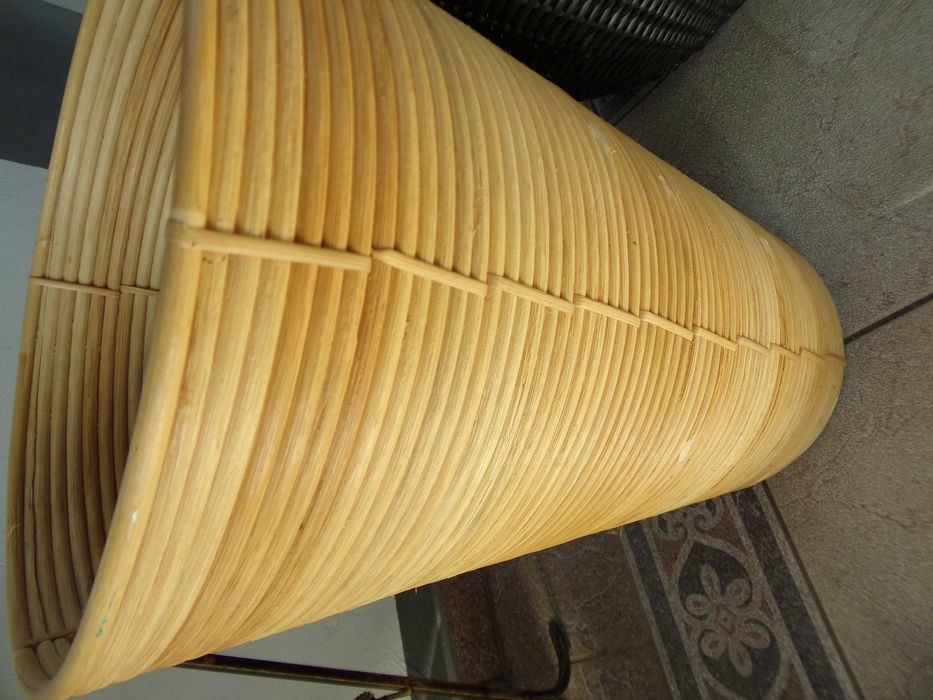 Duża XXL donica czarna rattan bambus Ikea Osłonka kwietnik latarnia