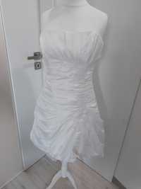 Przepiękna, krótka suknia ślubna,  sukienka wieczorowa. LILLY M/L
