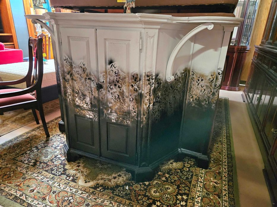 Grande consola antiga customizada - Muito bom estado g