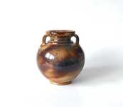 Wazon ceramiczny szkliwiony zaciekowo Uwe Schellbach Niemcy