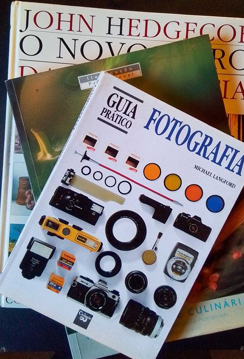 Três livros sobre fotografia