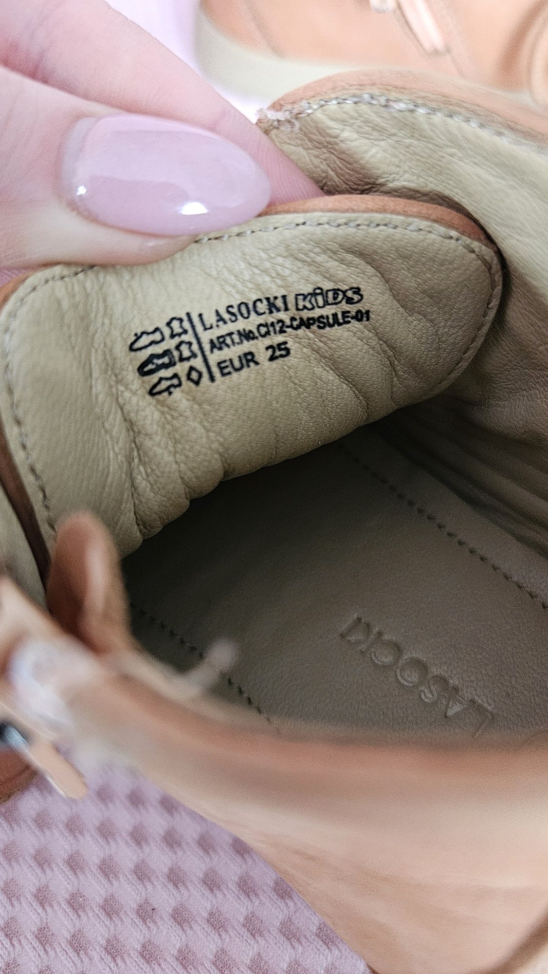 Skórzane botki Lasocki r. 25