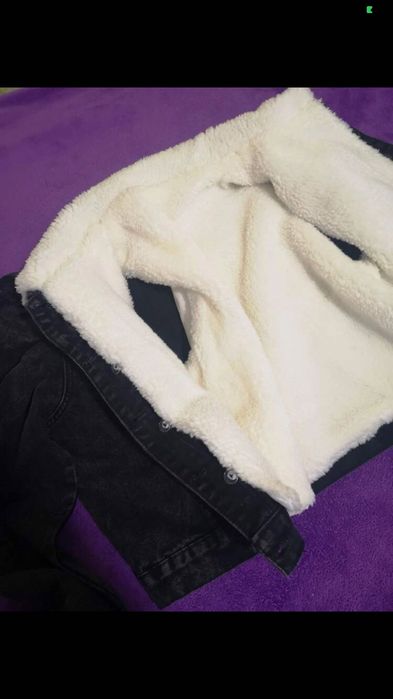 Vendo casaco de ganga com pelo