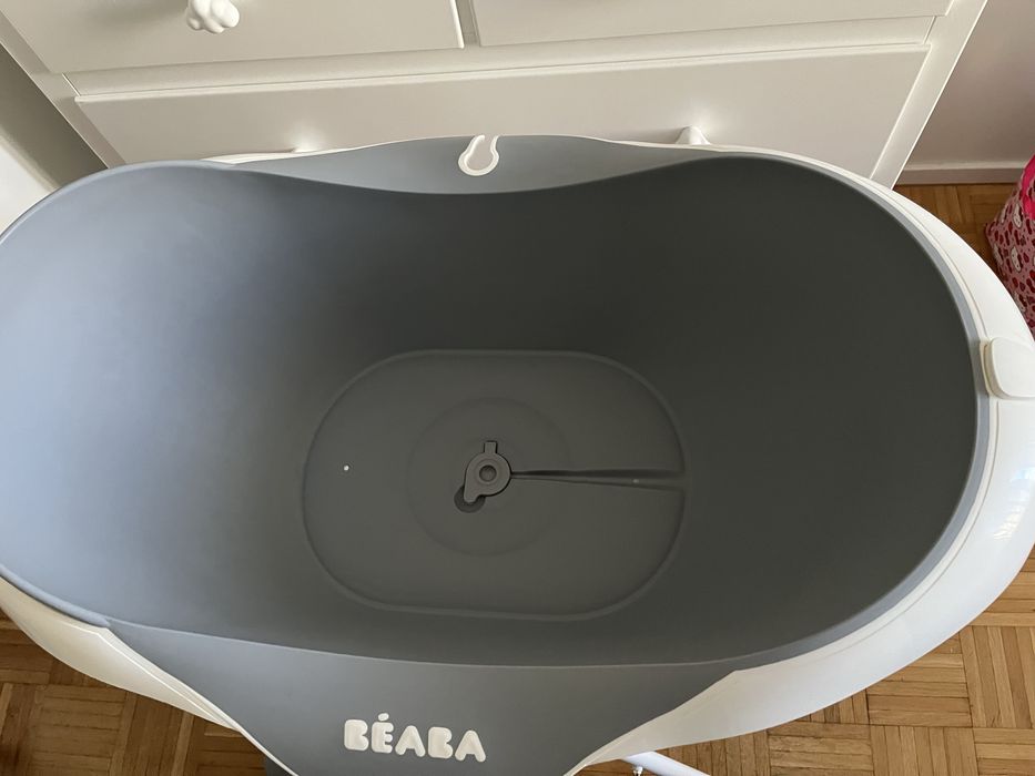 Wanienka Beaba ze stelażem + leżaczek i rurka odpływowa