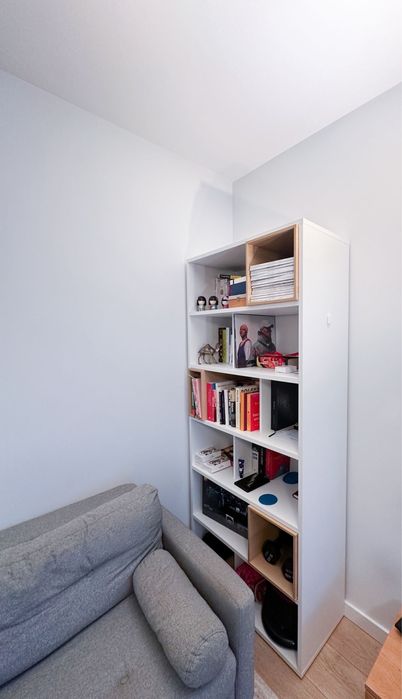 Regał na książki 205x92 cm biały