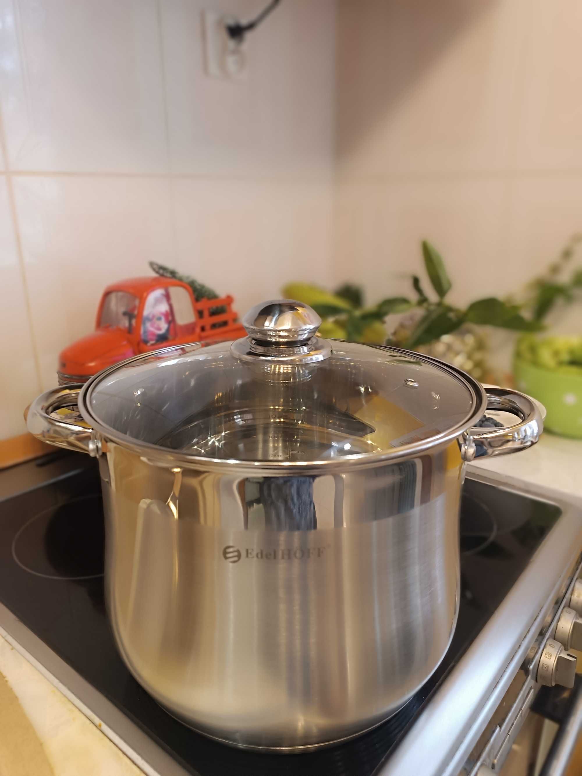 Zestaw garnków ze stali nierdzewnej 5,5L 7L 9L - na gaz, indukcje