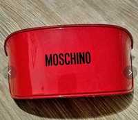 Moschino oryginał etui pokrowiec na okulary nowe na prezent