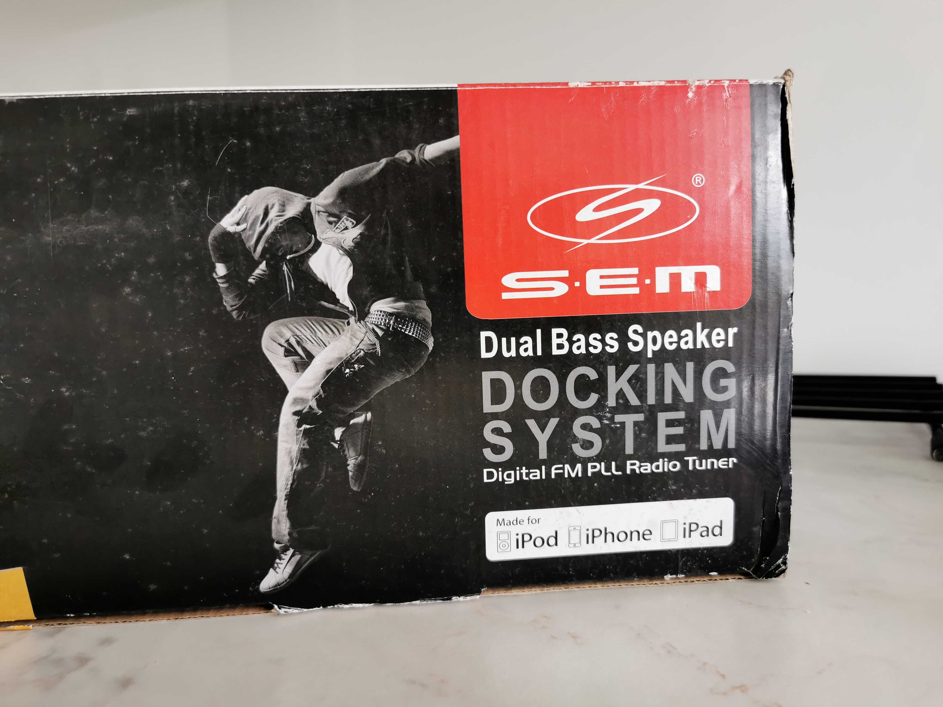 Soundbar SEM dual bass speaker docking system stan idealny