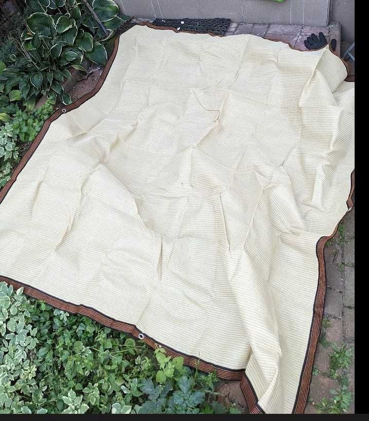 Żagiel cieniujący, plandeka 2m x 2m, ogrodowa, altanowa, nieużywana