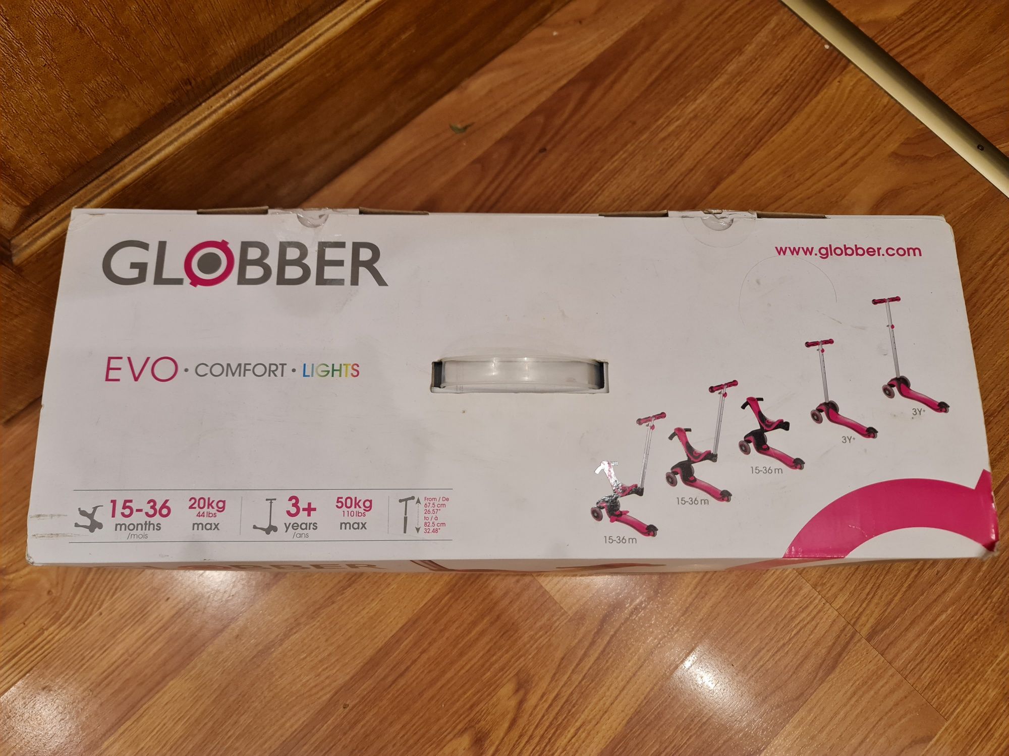 Самокат дитячий Globber evo comfort lights