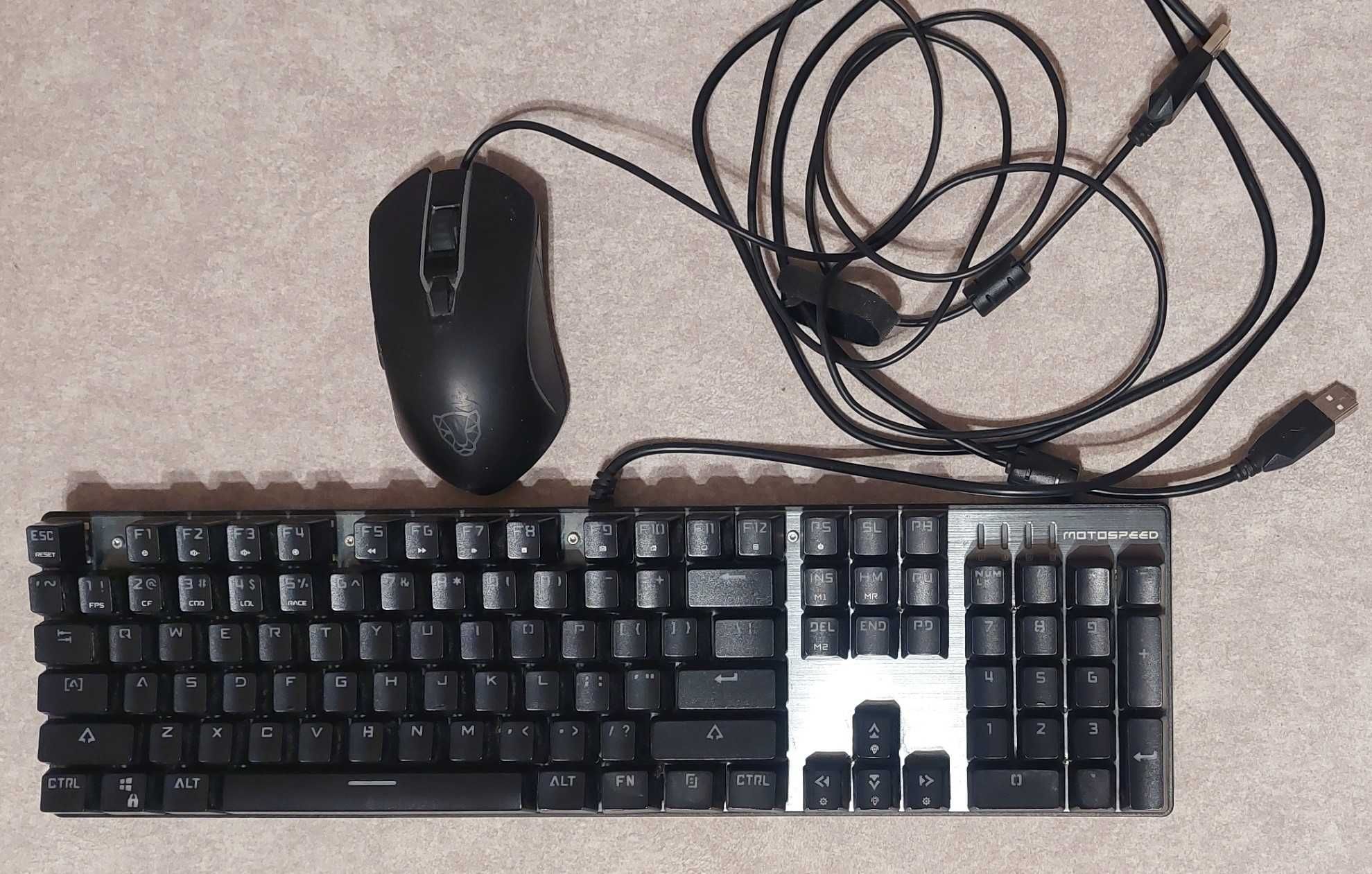 Motospeed CK888 - Zestaw Klawiatura mechaniczna i Myszka | RGB