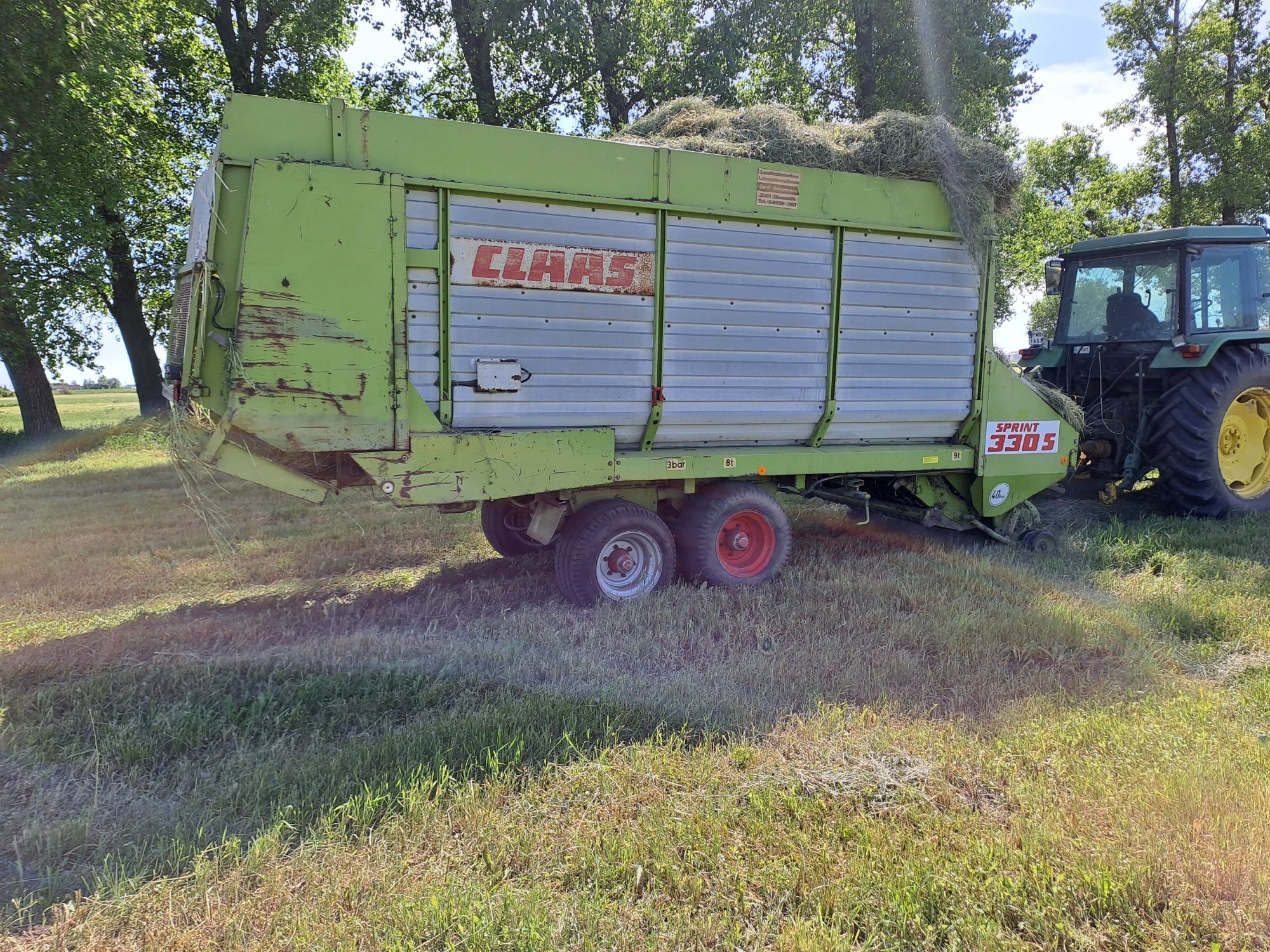 Przyczepa samozbierajaca claas sprint 330s