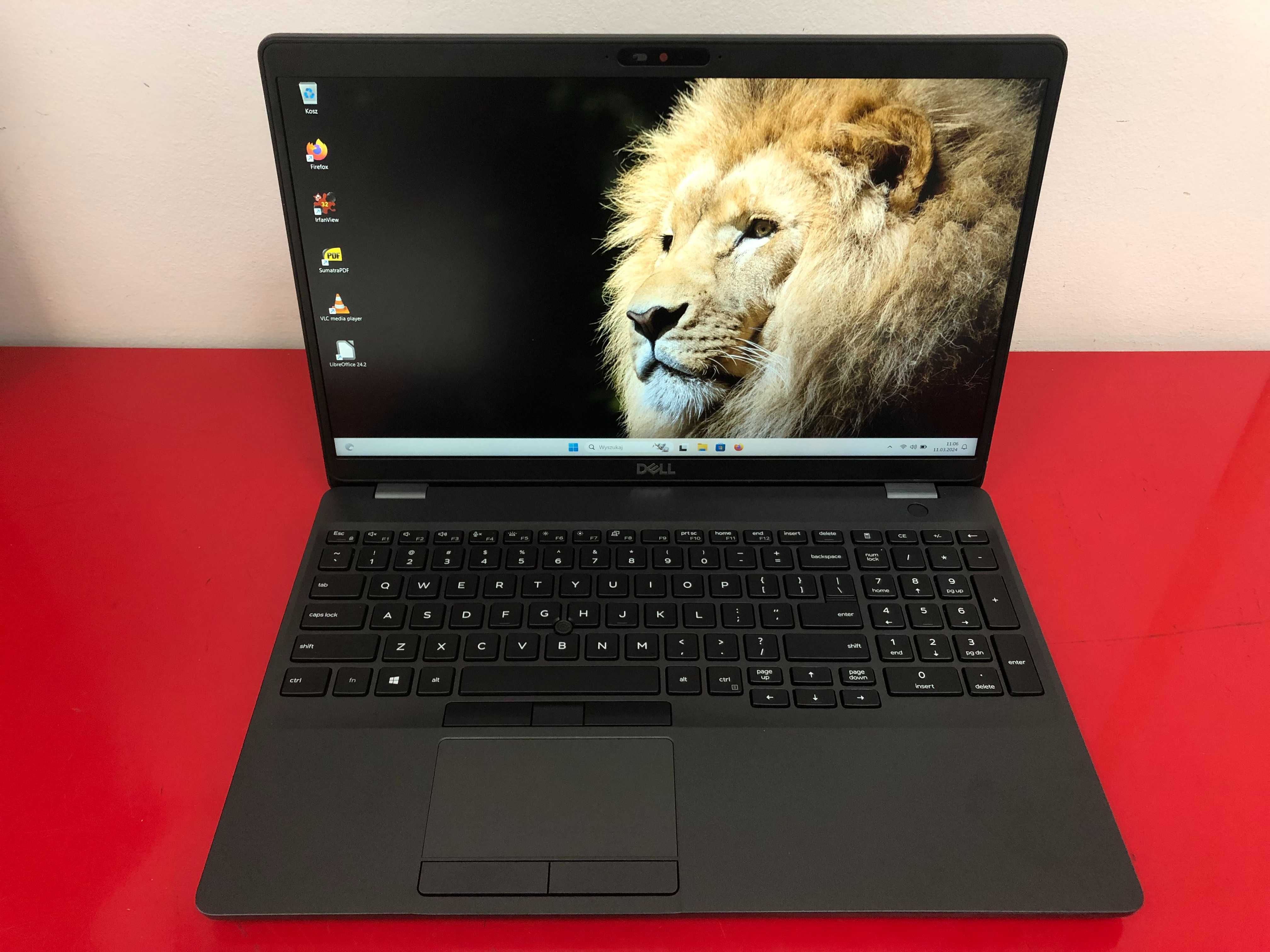 Biznesowy Dell Latitude 5500 15" i5-8gen 16GB 256SSD IPS FHD Klasa A