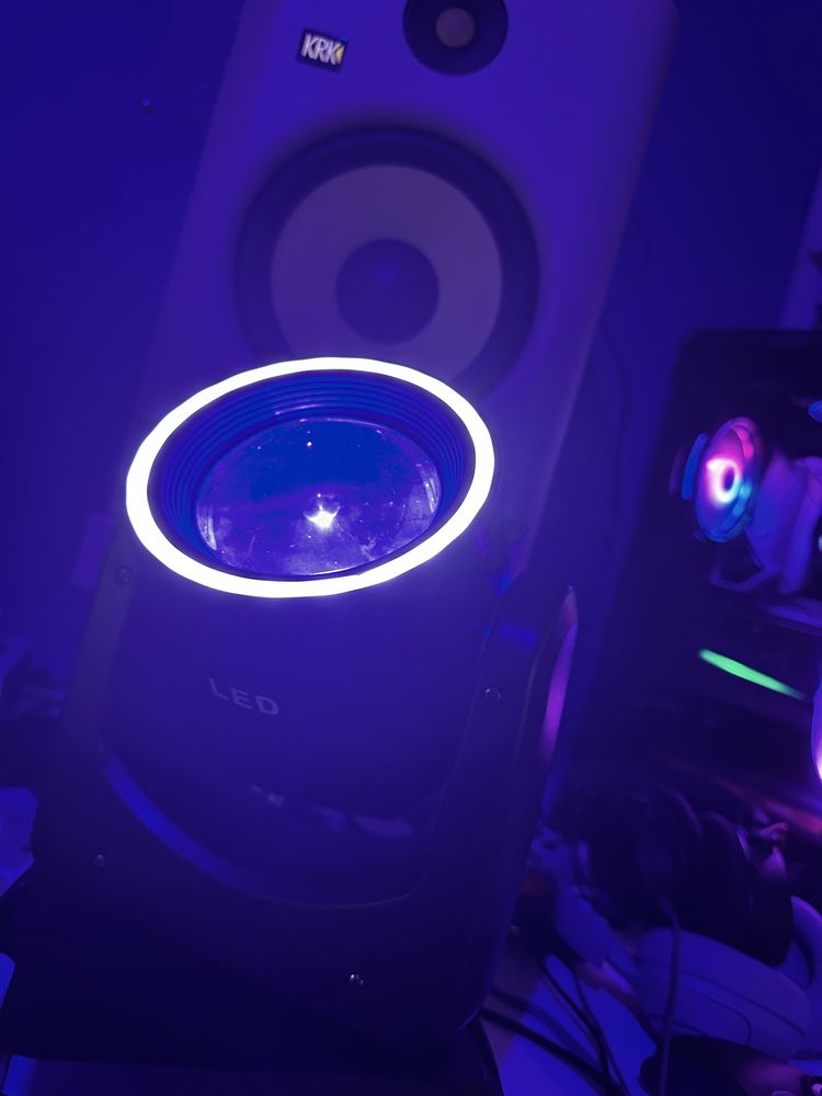 Głowa ruchoma 120w RGBW 7 kolorów Ring LED Beam Nowa! DMX, Auto, Sound
