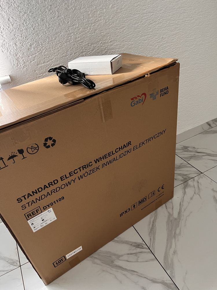 NOWY! Wózek inwalidzki elektryczny. Bateria litowa, zasieg 20 km!