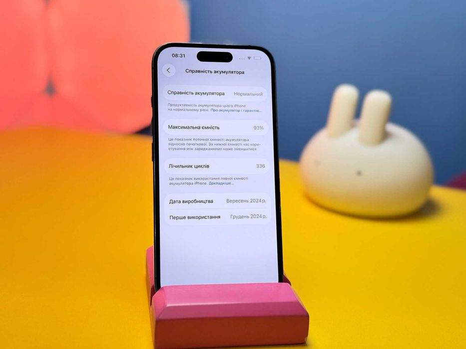 Смартфон Apple iPhone 16 128GB Black (148197) Б/У З ГАРАНТІЄЮ