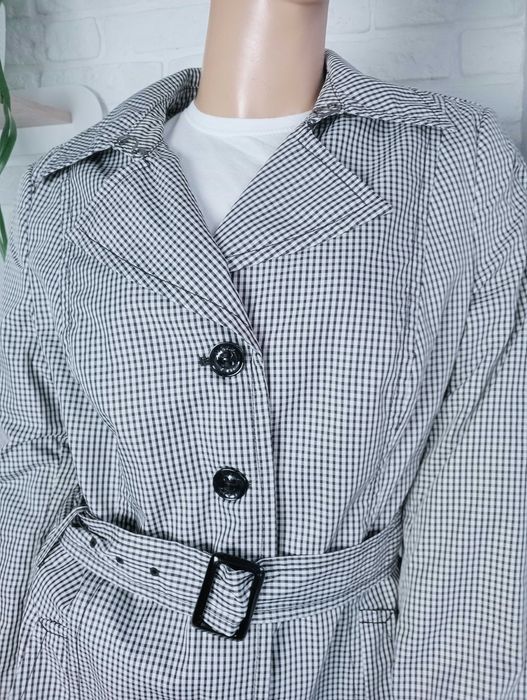 Mexx płaszcz, kurtka na jesień w szarą kratkę 2XL/44/16