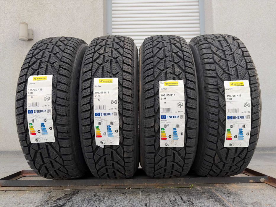 4szt Zimowe 195/65R15 Kormoran SNOW 91H produkcja 2025r gwarancja 5lat