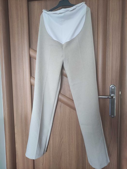 Spodnie ciążowe rozm. 36 / S beżowe