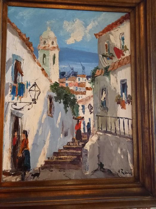 Quadros (4) a óleo do pintor J. Hilário Roberto
