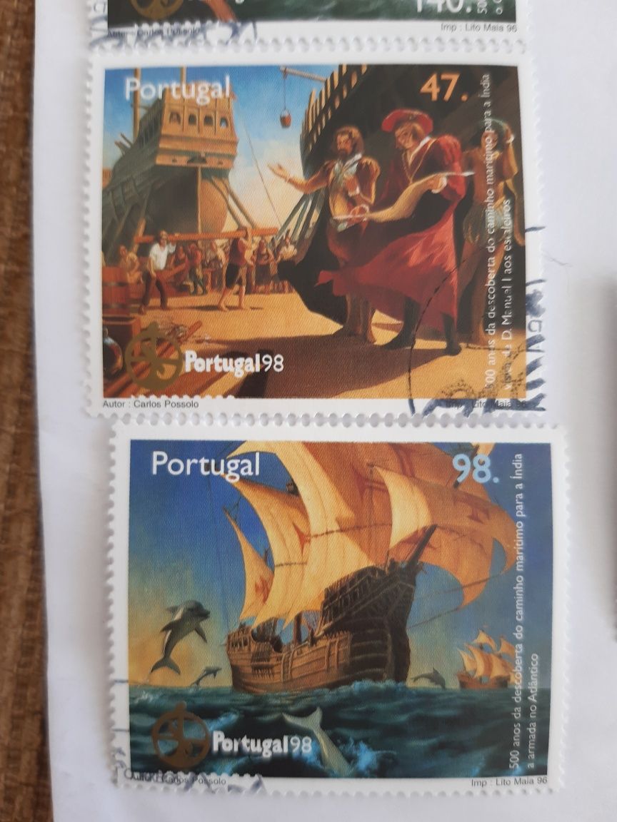 4 selos de coleção 1998