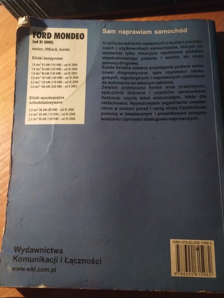 Książka Ford mondeo Sam naprawiam samochód H.R. Etzold