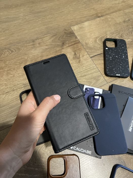 Чехол iphone 15 pro max magsafe caudabe pitaka rebel книжка кожа