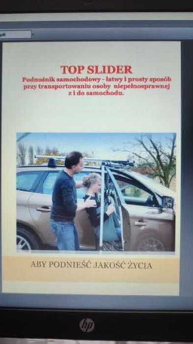 Podnośnik samochodowy dla osób niepełnosprawnych - Top Slider