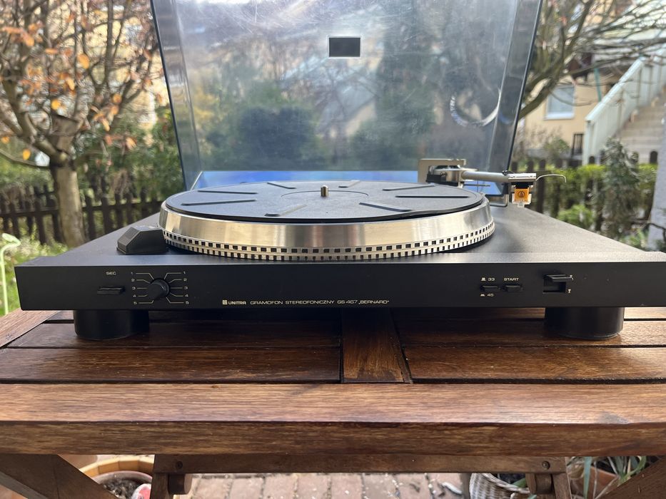Gramofon Unitra Fonika GS-467 Bernard, swietny stan, nowa igla, pasek