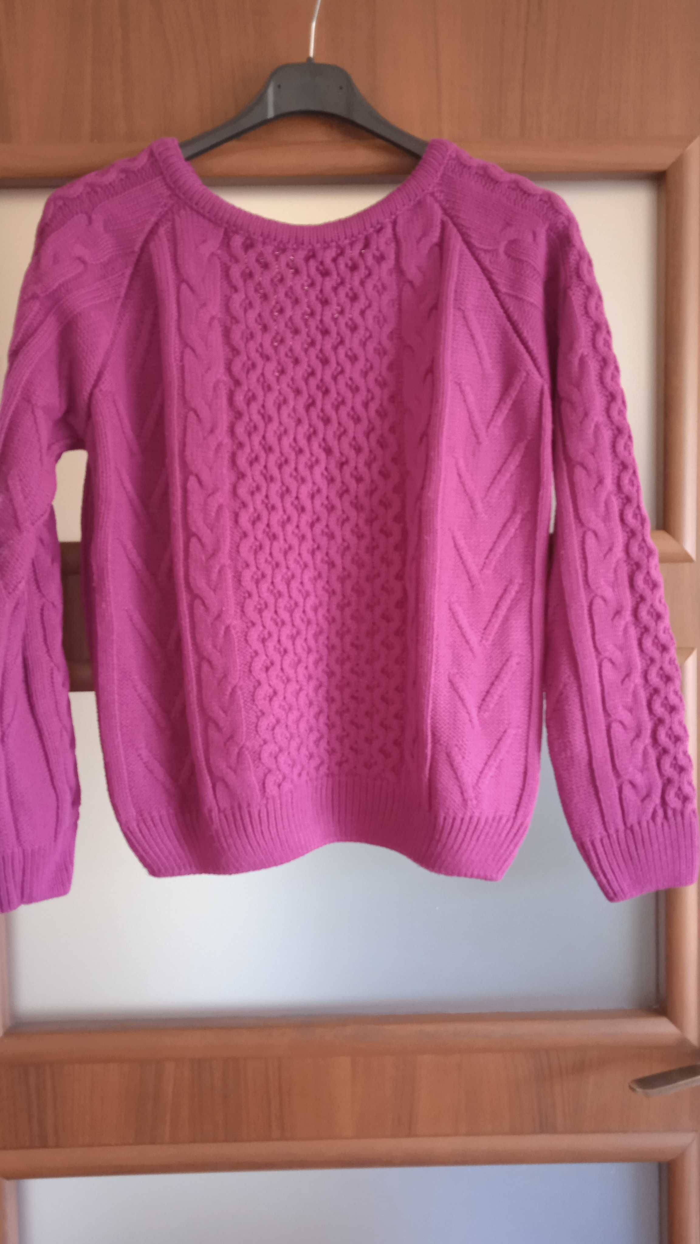 Sweter fioletowy M