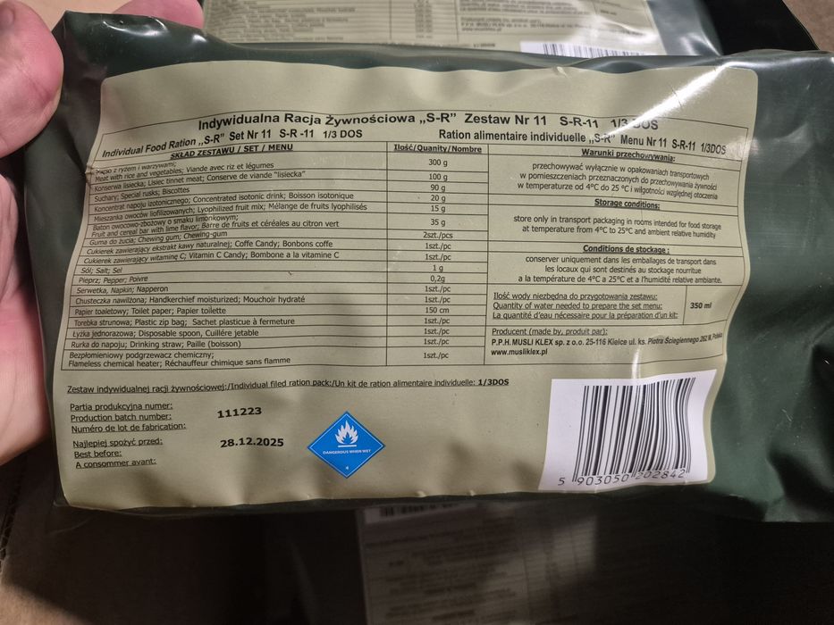 Rację żywnościowe SRG