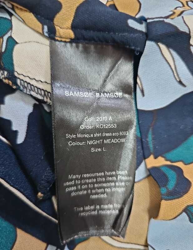 Sukienka midi damska kolorowa wiskoza casual Samsøe Samsøe 40 L